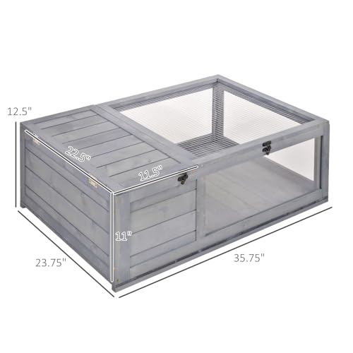 Wooden Tortoise House Indoor Turtle Habitat Enclosure Outdoor Reptile Cage