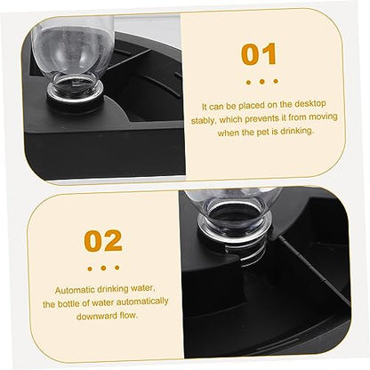 POPETPOP Bearded Dragon Water Fountain Reptile Food Feeder Reptile Dish Pet Tray