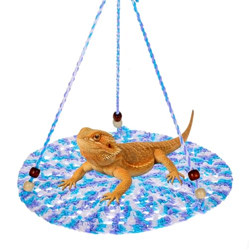 Bearded Dragon Hammock, Reptile Hammock Lizard Tank Accessories Bearded Dragon Tank Accessories Small Reptile Hanging Bed Swing Toysks for Chameleon Birds Rats Gecko Iguana
