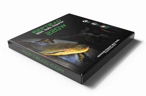 Advanced Radiant Heat Panel for Reptiles – ETL Certified Overhead Heater, 18.5mm Slim, Galvanised Steel Design, Even Heat, Energy Efficient (220 Watt) | Galvanized Steel Design, Only 0.73 Inches Thick, ETL Certified, Energy Saving, Even Heat Distribution