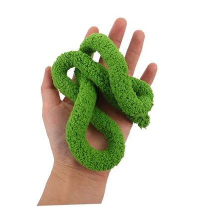 UPKOCH Reptile Climbing Rope and Artificial Vine for Terrarium, 50cm Faux Green Vine with Suction Cup, Flexible Habitat Accessory for Jumping Spiders, Chameleons, Lizards, and Frogs