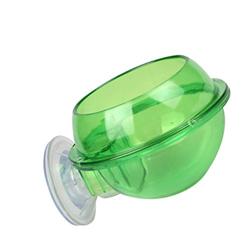 Suction Cup Reptile Feeder Reptile Feeding Food Bowl Escape Feeding Food Cricket Bowl Dish Gecko Ledge Suction Cup Water Dispenser Supplies for Gecko Lizard Bearded Dragon