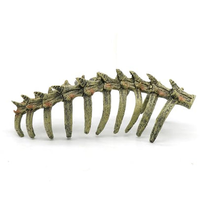 relaqcc Aquarium Skull Animal Skeletons, Reptile Tank Accessories, Fish Tank Decorations for Amphibians, Betta Fish, Shrimp, Hermit Crab, Leopard Gecko