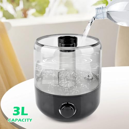 Reptile Humidifier Fogger, 3L Visible Tank Reptile Miste-r for Reptile & Amphibians Terrariums, with Hose Nozzle for Bearded Dragon/Lizard/Gecko/Snake/Tortoise/Moss