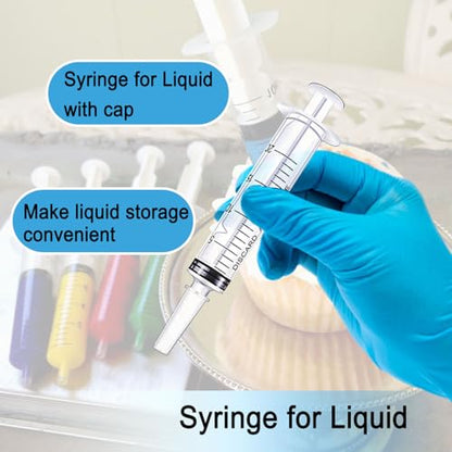 20ml Syringe Without Needle, Syringe for Liquid, Scientific Labs, Measurement, Disposable Individual Package, Pack of 12 - size: 20ml