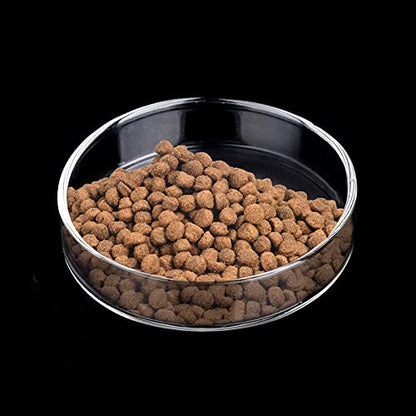 WEAVERBIRD 80mm Aquarium Shrimp Feeder Dish Glass Fish Tank Feeding Bowls Round Clear Dishes Tray - size: 80MM