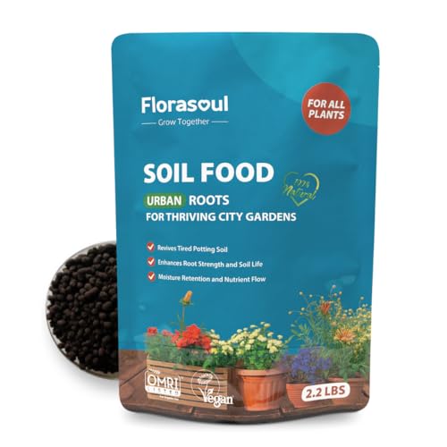 Urban Roots Humic Acid Soil Booster for Indoor Plants & Houseplants, Organic Potting Soil Amendment for Moisture Retention, Root Growth & Nutrient Retention x Revives Old Potting Mix, 2.2lbs - color: Urban