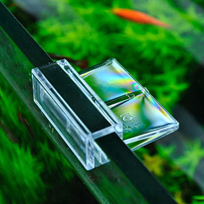 Aquarium Cover Clip, 8 Pcs 6/8/10/12mm Glass Fish Tanks Cover Clip Clear Color Acrylic Aquarium Cover Clip Support Holder Universal Lid Clips for Rimless Aquariums (6MM) - color: 6MM