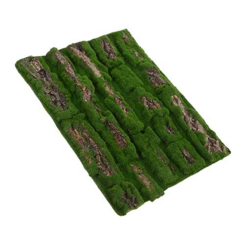 Levemolo Realistic Artificial Moss for Decoration Simulation Tree Bark Sheets Cork Bark Background Reptile Climbing Mat for Fairy Garden Landscaping Decor 30 X 40cm