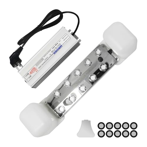 Ultrasonic Mist Maker 10 Head Mist Maker Fogger 7000ml/H Ultrasonic Mister Fogger 350W Atomizer Pond Fogger IP67 Waterproof Fog Mist Machine with Float for Garden Rockery Halloween Decor (10 Heads) - color: 10 Heads