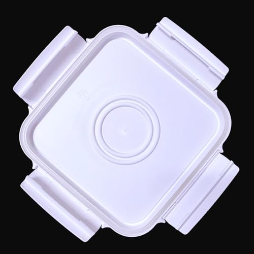 House Naturals 4 Gallon Square Food Grade Bucket Pail with Plastic Handles and Lid (Pack of 3) Made in USA containers (Pink/Magenta/Purple - White lids) - color: Pink/Magenta/Purple - White Lids