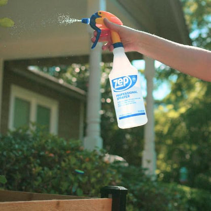 Zep Professional Sprayer Bottle - 32 oz (Case of 9) - HDPRO9 - Versatile Adjustable Nozzle Spray Bottles With A Fine Mist or Powerful Spray; Refillable Spray Bottle For Diluted Concentrate, Chemical