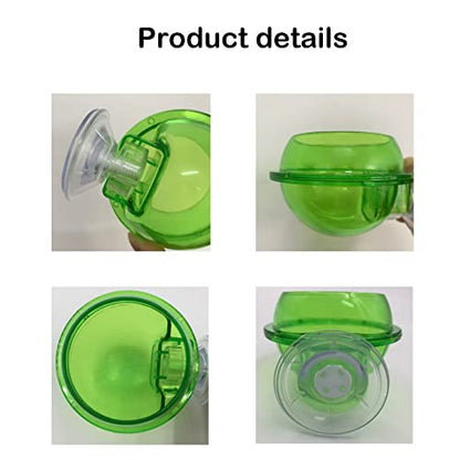 Chameleon Feeding Bowl with Suction Cup,Reptiles Feeder Water Bowls Anti-Escape Worm Live Fodder Translucent Container Ledge Dish Supplies for Lizard Bearded Dragon Gecko Snake(4Pcs)