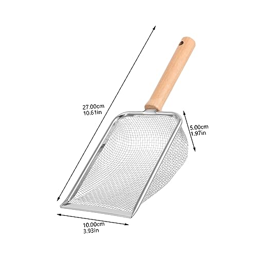 YARNOW Reptile Litter Scoop Durable and Reusable Litter Shovel for Turtles Lizards Geckos Snakes More for Easy Cleanup of Substrate and Waste