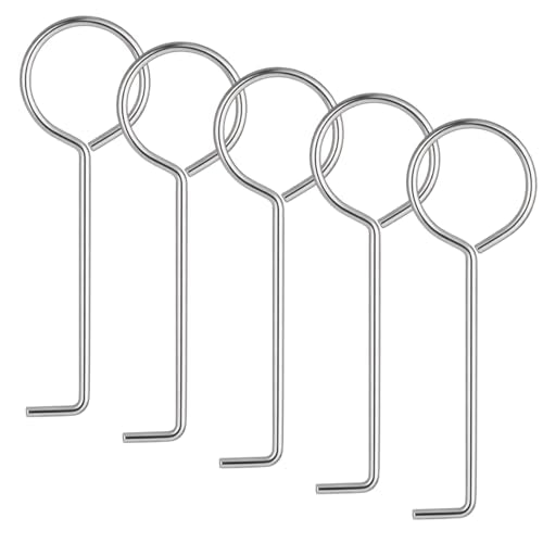 5 Pcs Drain Key Lifting Hooks, Stainless Steel Drain Removal Tool | Shower Drains Lifting Hook Grate Removal Sink for Easy Shower Drains Cleaning