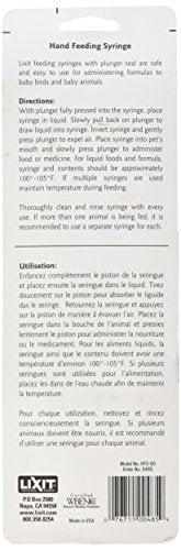 Lixit Hand Feeding Syringes for Puppies, Kittens, Rabbits and Other Baby Animals (60ML Pack of 1) - size: 60ML Pack of 1