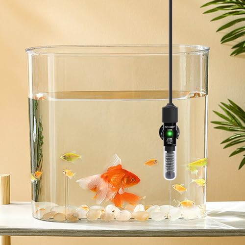 AQUANEAT Aquarium Heater, 25W Small Betta Fish Tank Heater, Mini Preset Water Thermostat with a Thermometer (Pack of 2) - size: 25W (Pack of 2)