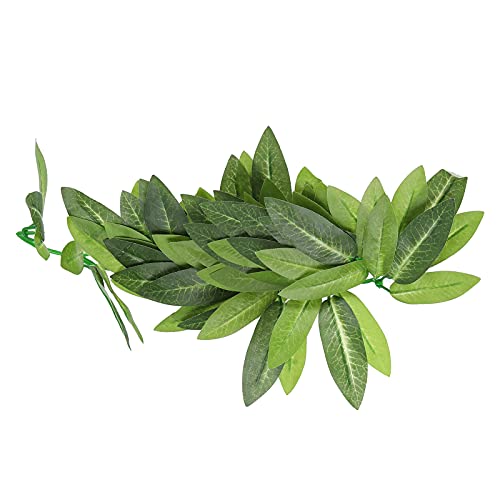 Artificial Reptile Plants Lifelike Plastic Plant Hanging Leaves Decoration with Suction Cup for Reptile Terrarium Fish Tank (T-044 30CM) - size: T-044 30CM