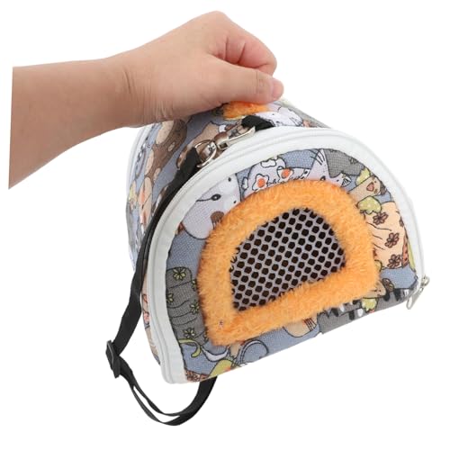 Hamster Carrier Bag Portable Travel Pouch for Pets Warm Breathable Design for Hiking Outings Shopping Suitable for Hamsters Mice Hedgehogs Squirrels