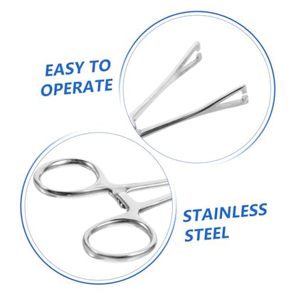 POPETPOP Stainless Steel Reptile Feeding Tongs Durable Long Handle Tweezers for Lizards Snakes Aquarium Use Grip Feeding Tool for Terrariums