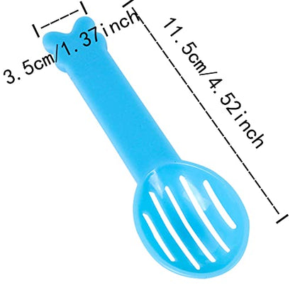 5 Pcs Hamster Scooper Plastic Litter Scoop Sifter Hamster Sand Shovel Pet Cleaning Tool Small Pet Urine Sand Shovel