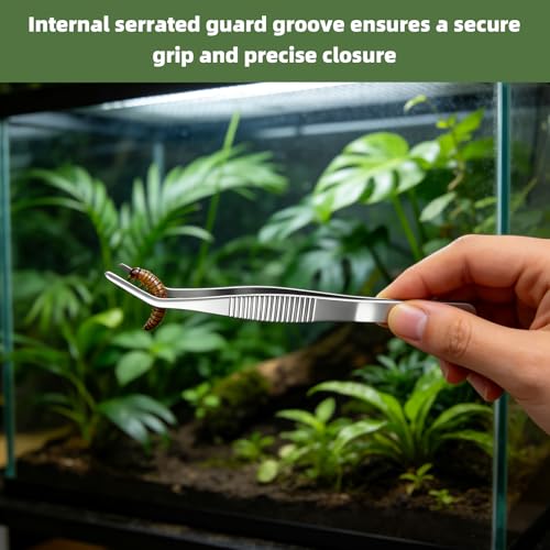 Black Gecko Feeding Ledge with 100 PCS 0.7 oz Disposable Plastic Cups and 1 Tweezer, Detachable Suction Cup Reptile Food Water Feeding Station for Crested Gecko, Lizard, Small Reptiles and Amphibians