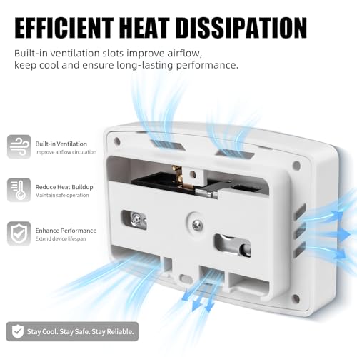 4655 24 VAC Control Switch Replacement for Manual Humidistat Humidifier Manual Water Saver Furnace Humidifier (White)
