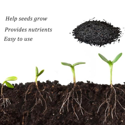 Horticultural Charcoal, Rice Husk Natural Activated Charcoal for Plants Indoor Biochar Soil Amendment Organic for Terrariums - 2.2 lbs