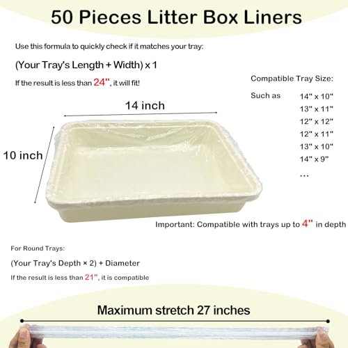 Disposable Small Animal Cage Liners, Rabbit Litter Box Lines Pet Tray Liner Bags Guinea Pig Cage Toilet Plastic Film for Bird Hamster Chinchilla Hedgehog (50 PCS, 24'') - style: 50 PCS, 24''