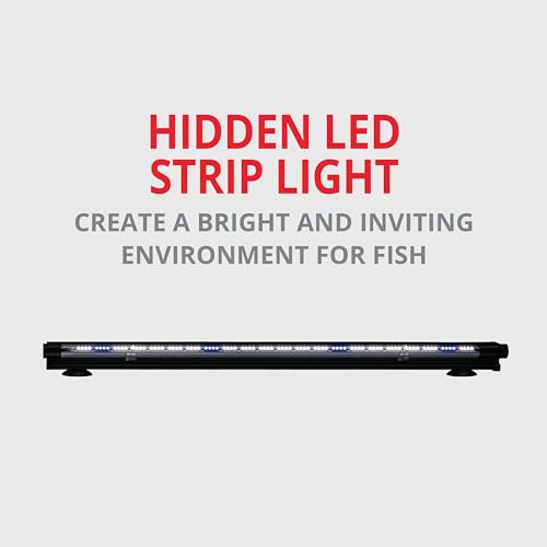MarineLand Hidden LED Strip Light for Aquariums, White and Blue LEDs