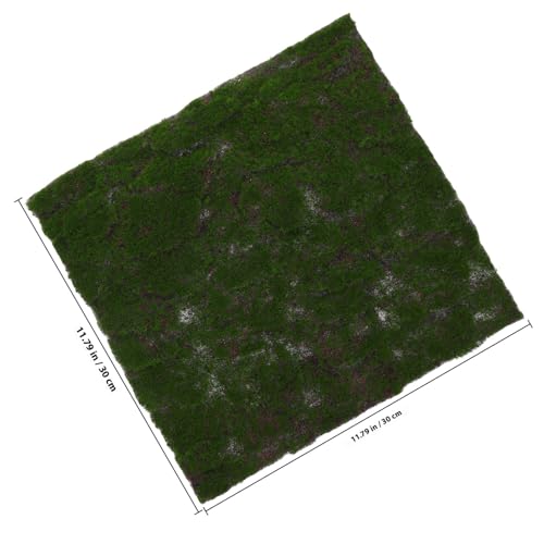 Angoily Artificial Moss Mat 30cm Faux Grass Turf for Terrarium Supplies Reptile Habitat Decorative Moss Mat for Crafts and Planters Home Décor