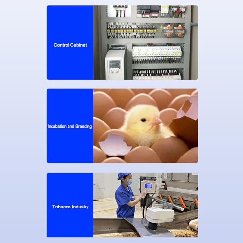 Dual Temperature Controller Digital Thermostat with Data Storage Safety Alarm for Reptile Refrigerator Freezer Incubator ABS Material (DC24V) - size: DC24V, style: DC24V