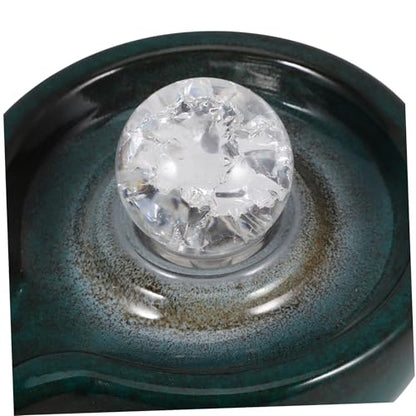 Fountain Circulation Outlet Remove Pond Fountains Aquarium Solar Water Feature Pump Submersible The Fountain for Pool Part Change Dispenser Pet Circulating Accessory Ceramics Blue - color: Blue