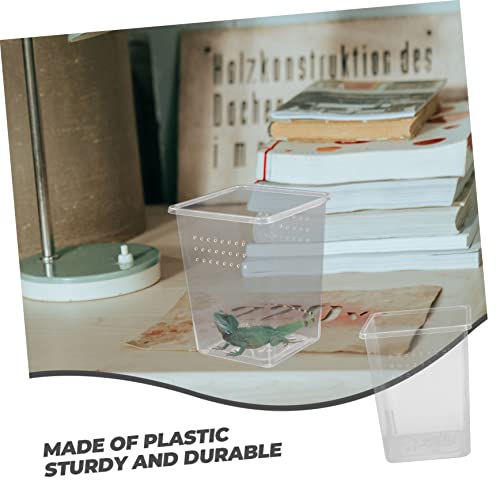 BESPORTBLE 3pcs Spider Habitat Boxes Small Reptile Enclosures for Tarantula Scorpion Gecko Lightweight Feeding Bins Ventilation for Optimal Pet Growth