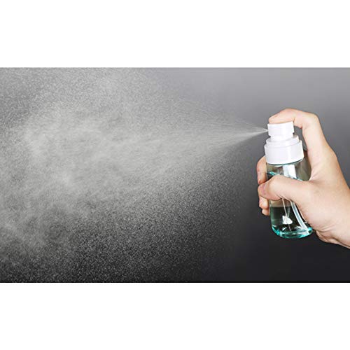 Refillable Cosmetic Spray Bottles for Fine Mist Plastic Empty Clear Refillable Travel Container Essences Rose Water Mister (2 Ounce,60ML) - color: 60ml/2oz
