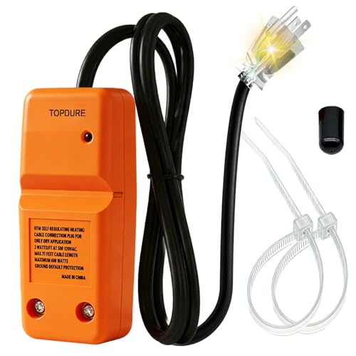 Freeze Free Connector Kit - Plug and End Seal ETL Certified Pipe Heat Cable Connection Kit - style: Kit