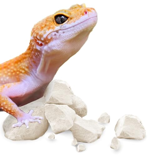 Meric CoCoo Mineral Rocks for Leopard and Crested Geckos, Reptile Enrichment, Terrarium Decor, with Lime, Calcium, and Trace Elements, 2 oz.