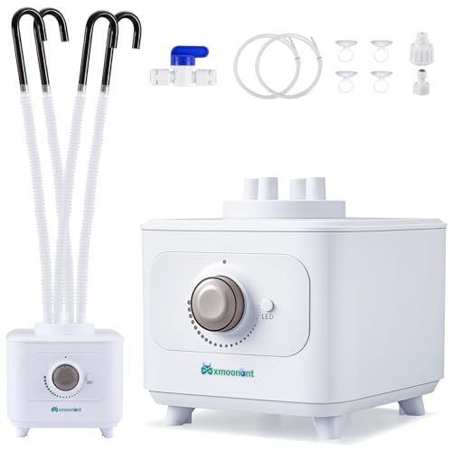 Mxmoonant Ultrasonic Humidifier Automatic Water Filling, 0-600ml/H Adjustable Mist Maker, 4 Directions Making Fog, For Plant, Greenhouse, Reptile, Room Humidification
