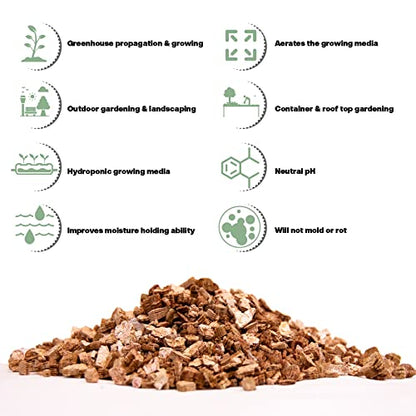 Viagrow® 16 qt. (0.5 cu. ft.) Coarse and Chunky Grade Vermiculite Soil Amendment (1-Pack) / A Product of The Harvest Company™ - size: 1 Pack