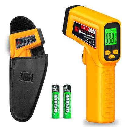FKM Infrared Thermometer Gun High Precision 13-Point Laser Non-Contact Laser Temperature Gun,-58°F~1112°F,Digital IR Temp Gun for Cooking,Griddle,Oven,Food,HVAC,Automotive,Industrial Tool-2026 Upgrade - style: -58°F~1112°F (-50°C~600°C)