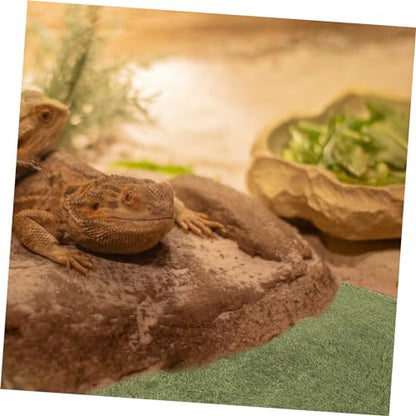 BESPORTBLE Reptile Carpet Mat Wear-Resistant Substrate for Snakes Lizards Tortoises and Amphibians Imitation Grass Terrarium Liner Moisture Retention Mat