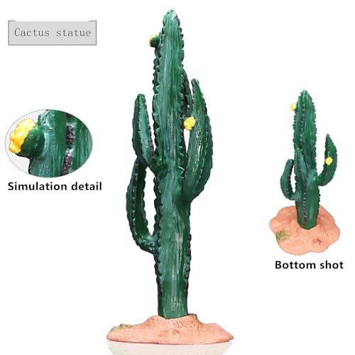 3pcs Green Simulated Cactus Artificial Sand Decoration - Decorative Fake Cactus Plant Table Decoration