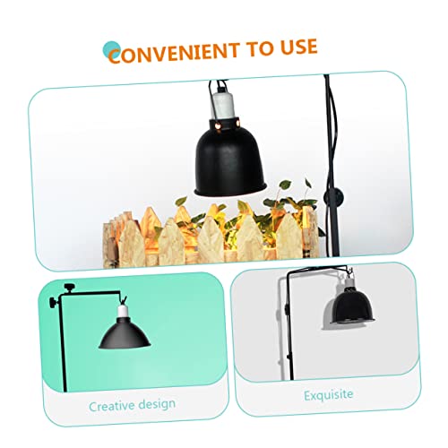 BESPORTBLE Adjustable Plant Lamp Stand for Reptile Tanks Durable Metal Light Rack for Heating Lamps for Bearded Dragons Turtles and Other Reptile Pets Easy to Install