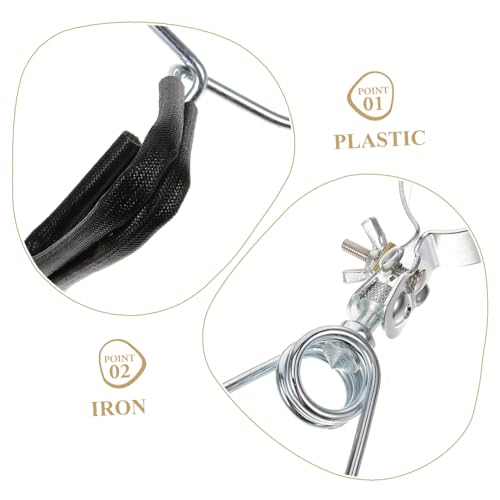 Happyyami 2Pcs Adjustable Clamp Stand for Reptile Heat Lamps Durable Fixture for Turtle and Lizard Lighting Heat Resistant and Sturdy Design for Reptile Habitat Setup
