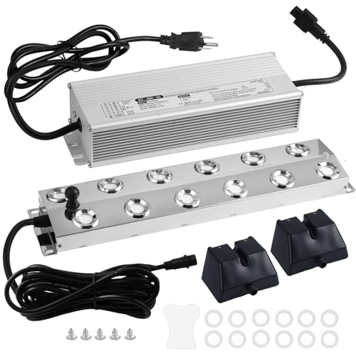 Ultrasonic Mist Maker Fogger 12 Head(9000ml/H), 110V 400W Power Water Proof Ultrasonic Mister,Fogger Humidifier with Float, for Halloween Atmosphere, Vegetable Preservation, Landscape - size: Mist Maker Fogger 12 Heads