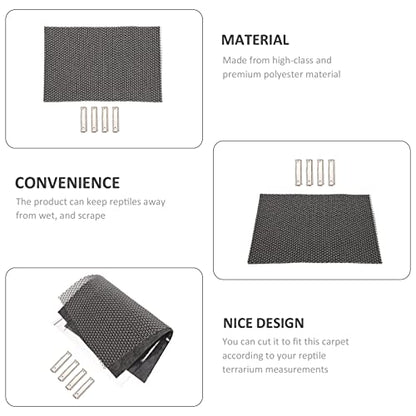 LIOOBO Reptile Cage Mat Snake Lizard Carpet Turtle Lizard Bedding Substrate Liner Pet Bedding Liner