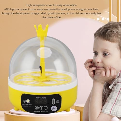Tissting Egg Incubator with Manual Egg Turning & Humidity Control, Incubators for Hatching Eggs, Poultry Incubator for Chicken Duck Goose Quail Bird Eggs, for Kids (Manual)