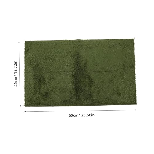 WOONEKY Reptile Carpet Mat for Lizards Reptile Cage Liner Fake Grass Bedding Easy Washable Comfortable Habitat for Bearded Dragon - size: 60.00X40.00X0.50CM