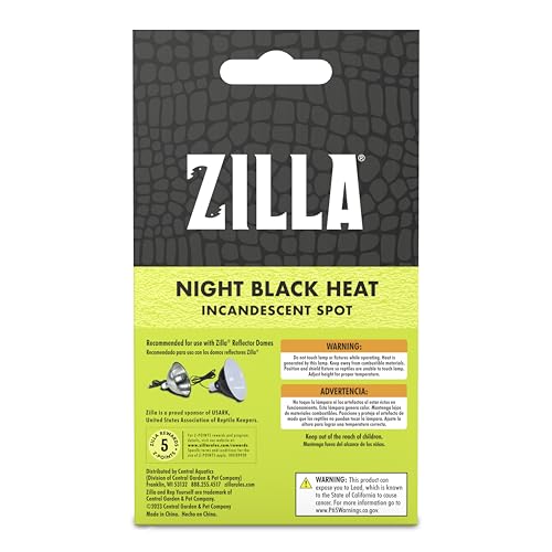 Zilla Incandescent Spot Bulb, for Nocturnal Reptile Species, Night Black - size: Pack of 1, style: Night Black (100W)