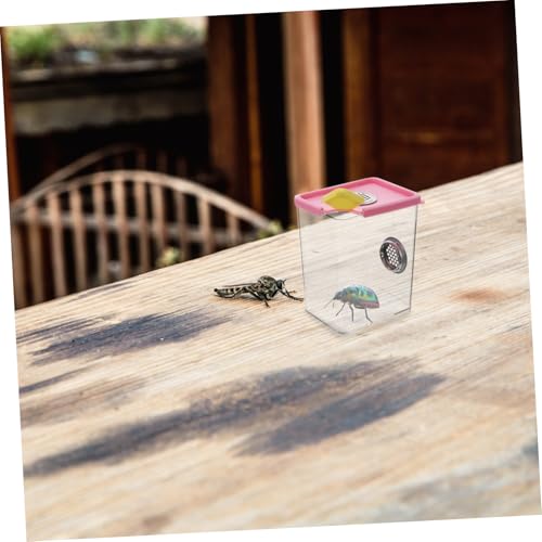 BESPORTBLE 1pc Acrylic Reptile Feeding Box Ventilation Pet Breeding Habitat Safe and Comfortable Terrarium for Spiders and Other Pets Approx Color Varies